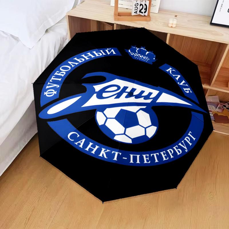 1PC zenit st petersburg Printed Umbrella Folding umbrella, automatic umbrella 8-Frame for Travel, camping Fan gifts Christmas Gifts