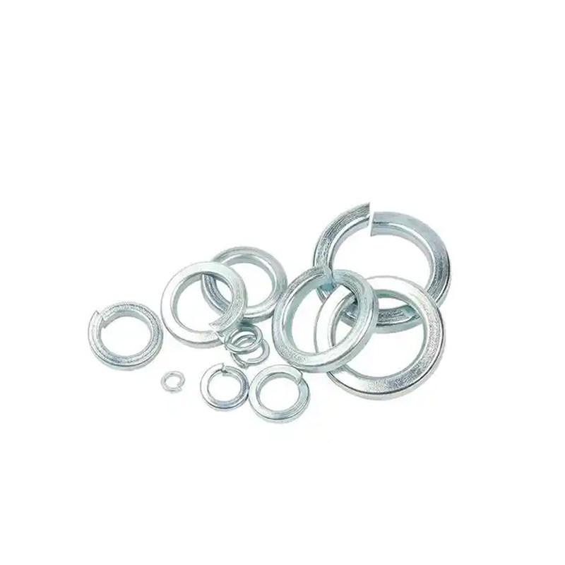Electroplated 4.8 Grade Galvanized Spring Washer: Open Split Iron Ring M4-M16