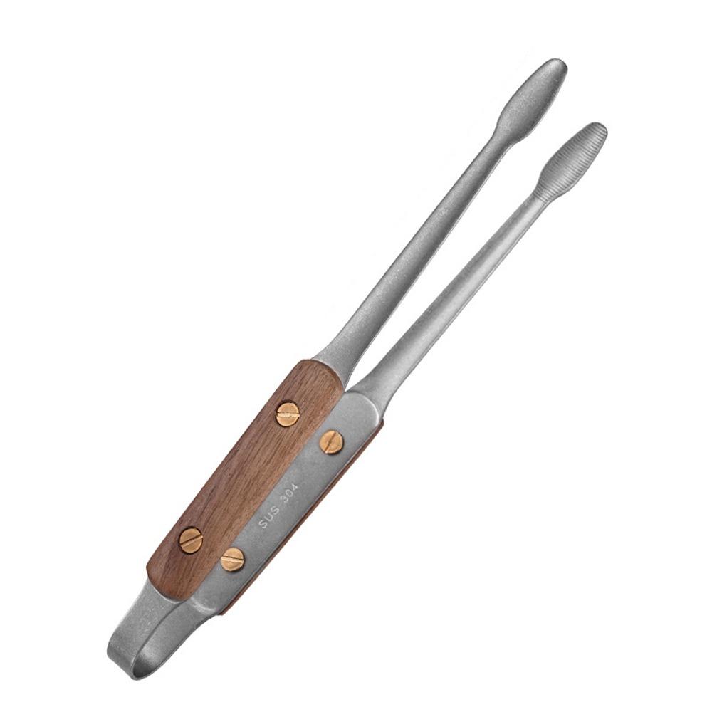 Heat Resistant 304 Stainless Steel BBQ Tongs Anti-slip Barbecue Tool Steak Clip  Kitchen Use