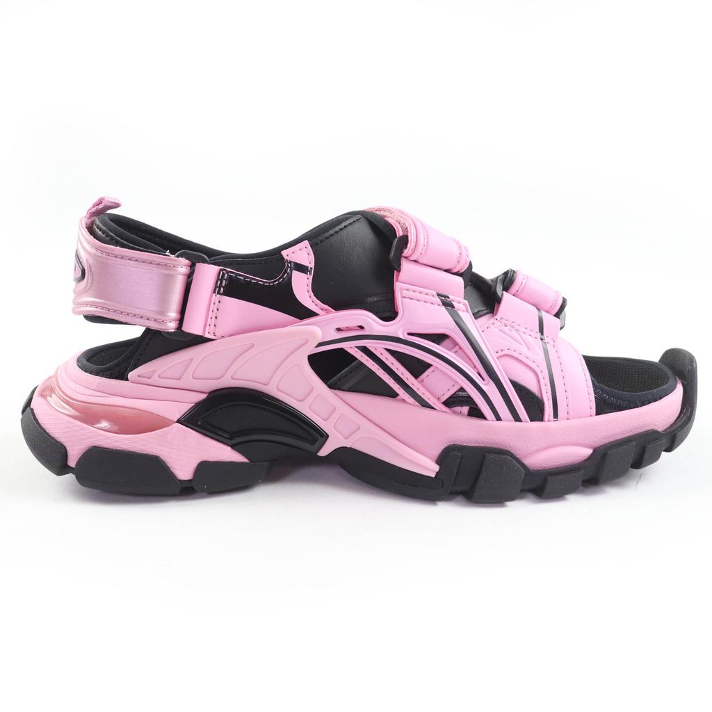 Pristine BALENCIAGA Sandals Track Sandal With logo Pink black fabric 25 617543 Used