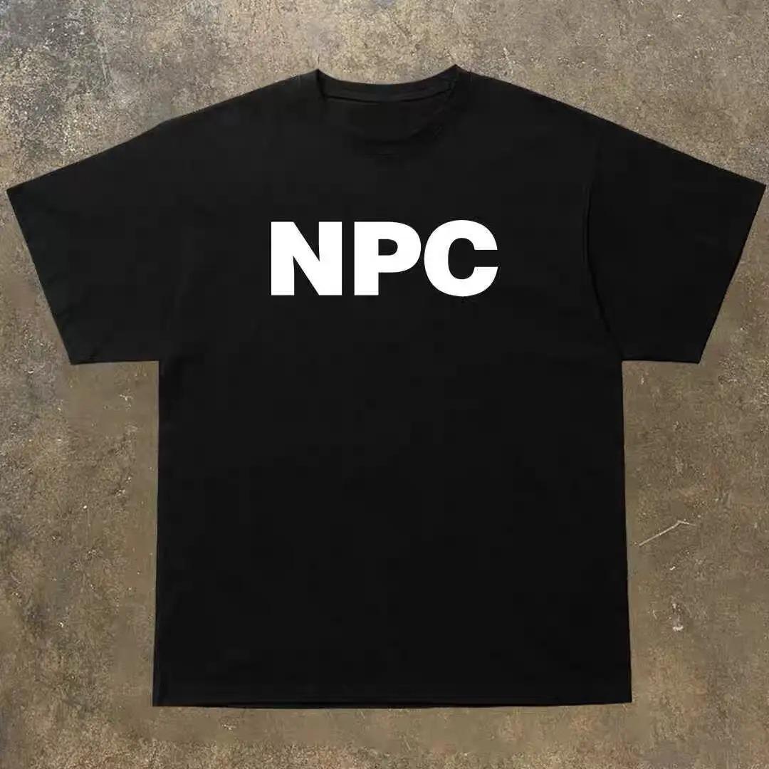 

West Sea Plank Road T-shirt Short-sleeved American Ins Street Creative NPC Letter Fun Printed Loose Oversized high quality soft 4XL