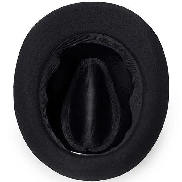 WTEMPO Spring Autumn Winter Woolen Formal Hats Men's Large Size Solid Color Versatile Woolen Hats Windproof Cold-proof Casual Hats