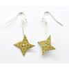 The cocotte - Boucles d'oreille papier Origami Tourniquet Moutard