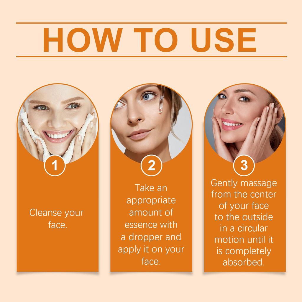 VitaminC Facial Serum Brightening Skin Color Hydrating Moisturizing Tender Moisturizing Facial Skin Serum 30ml