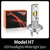 1PC/2PCS Canbus Turbo H7 LED 1:1 Size Lights Mini Head Lamp H4 HB2 9003 Car LED Headlight Bulbs H1 6500K White 12V for Cars