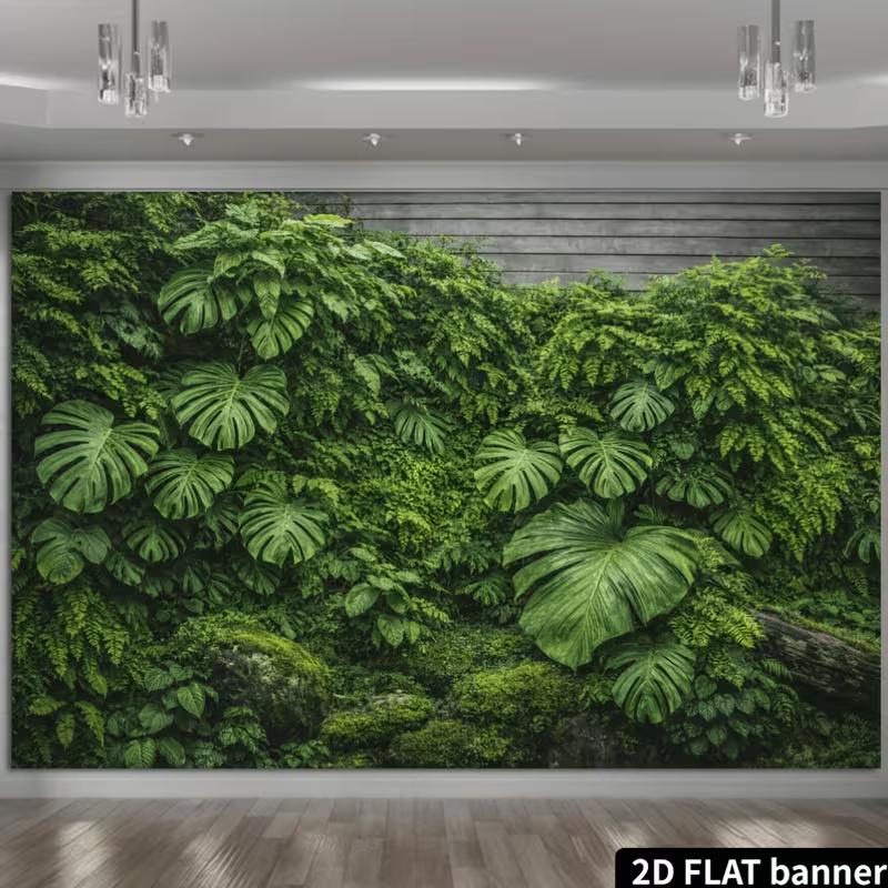 2D Exotic Plant Wall Portrait Photo Backdrop