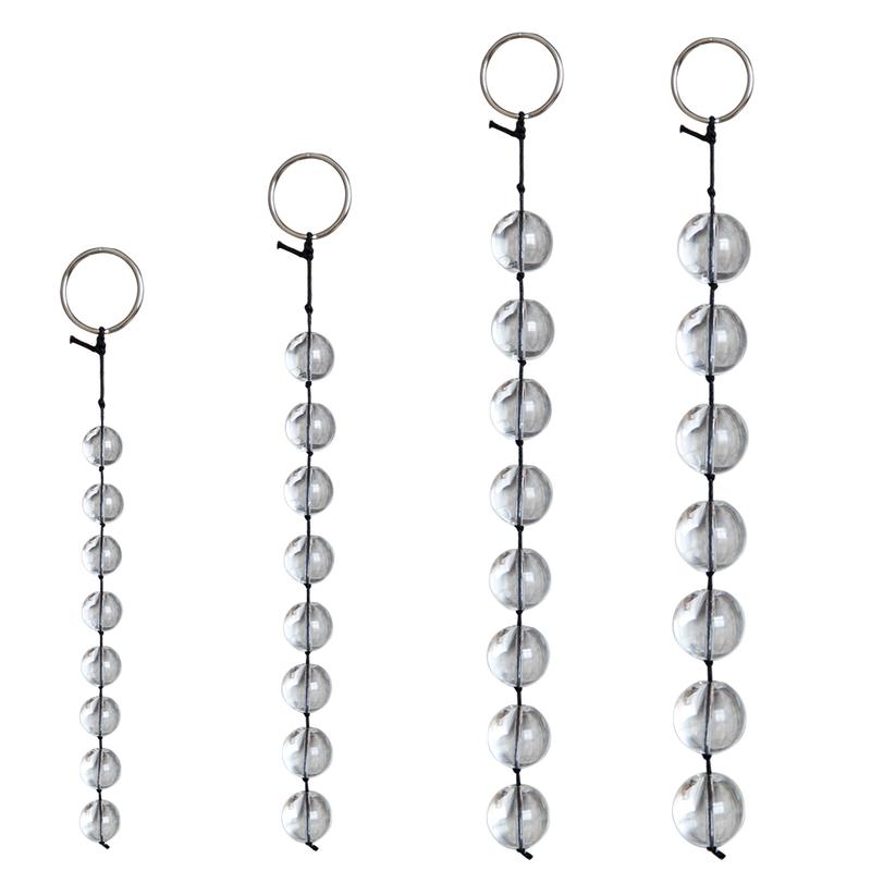 Glass Anal Beads Vaginal Balls Butt Plug Toy BDSM Massager Beads Inserted Plug Erotic Anal Bead Viabrator Accessories