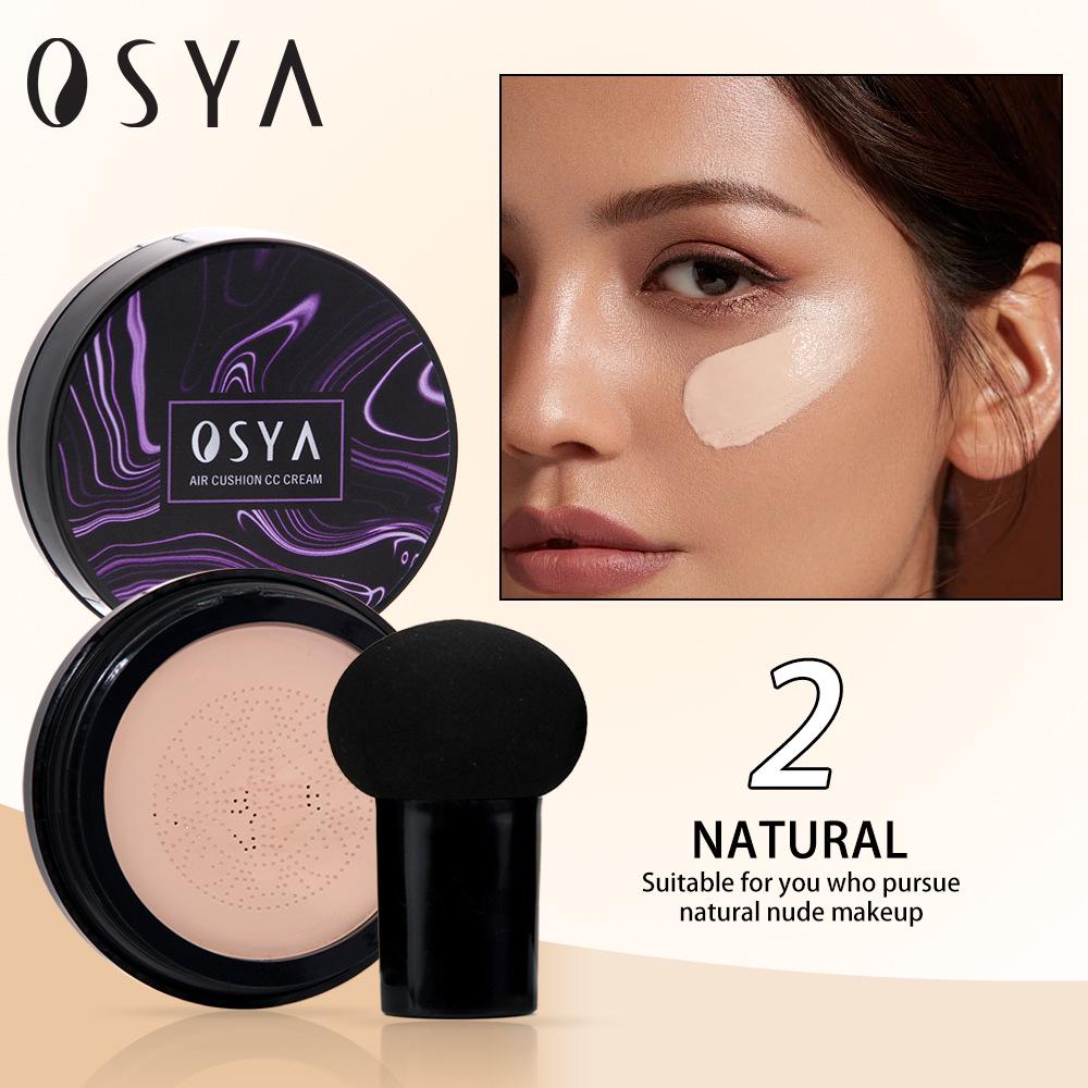 OSYA Cushion CC Cream: Lightweight, Brightening Concealer and Foundation for Natural Bare Makeup.