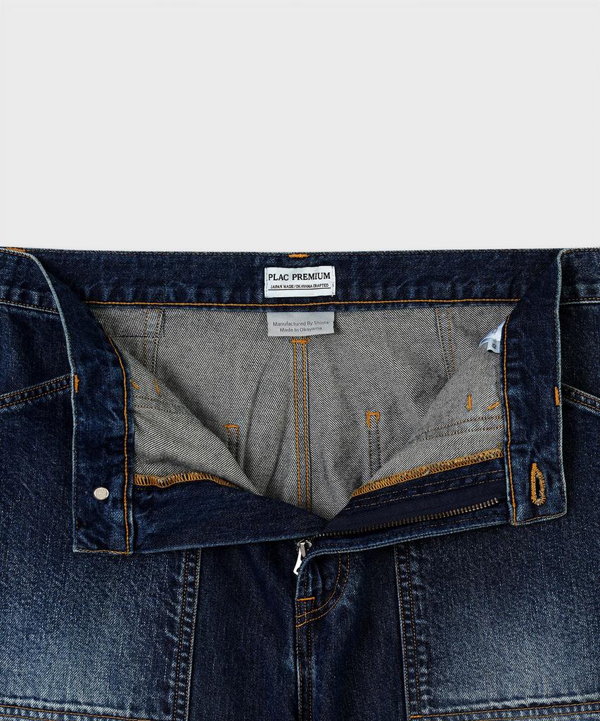 PLAC [Shiota Made] Gardener Straight Denim_Rust Washed
