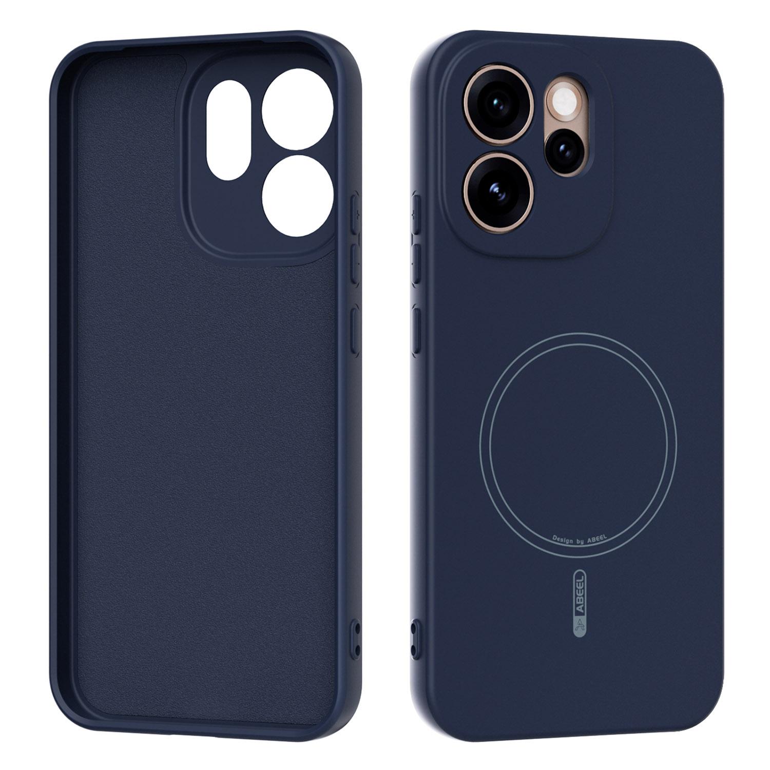 

ABEEL Для Oppo Reno15 Pro Max 5G (Глобальний)/Reno15 Pro 5G (Китай) Магнітний чохол Шкіряний дотик Рідкий силікон Задня кришка для телефону