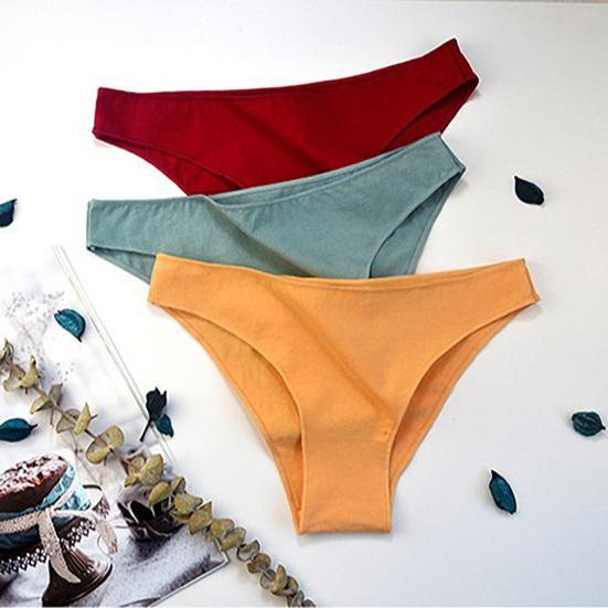 Cotton Thongs for Rise Sexy Seamless Breathable Women Soft Low Ladies Panties Stretchy
