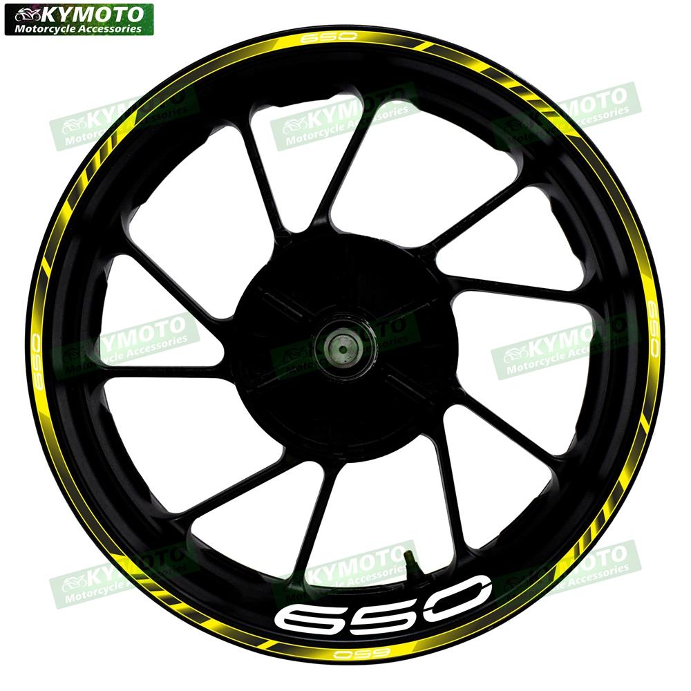 For Z650 Z 650 motorcycle accessories 17 inch front and rear wheel decals fairing hub reflective rim stripe sticker decoration