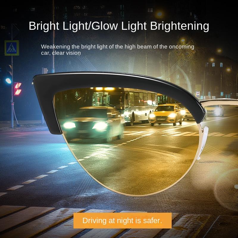 2026 New Retro Cat-Eye Night Vision Presbyopia Glasses High-Definition Anti-Blue Light Reading Eyewear Diopter +1.0 To +4.0