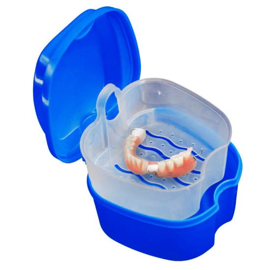 Denture Box Effective Compact False Teeth Full Protection Denture Bath Box for Trip