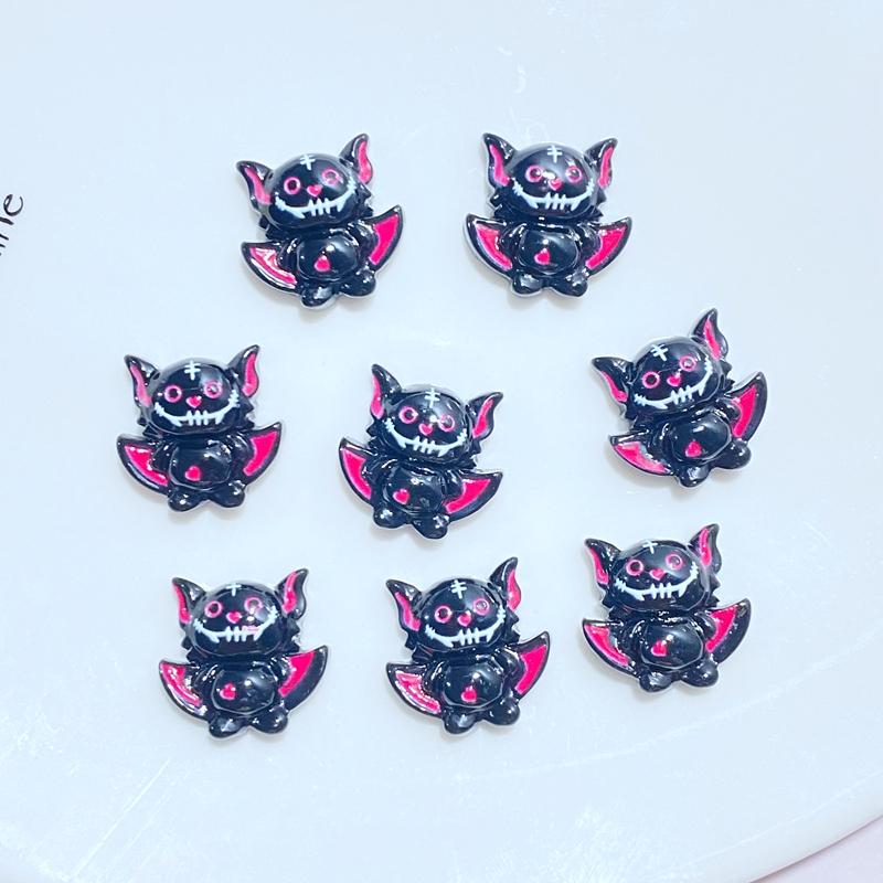 20Pcs New Mini Cute Cartoon Halloween Series Flat Back Resin Cabochons Scrapbooking DIY Jewelry Craft Decoration Accessorie