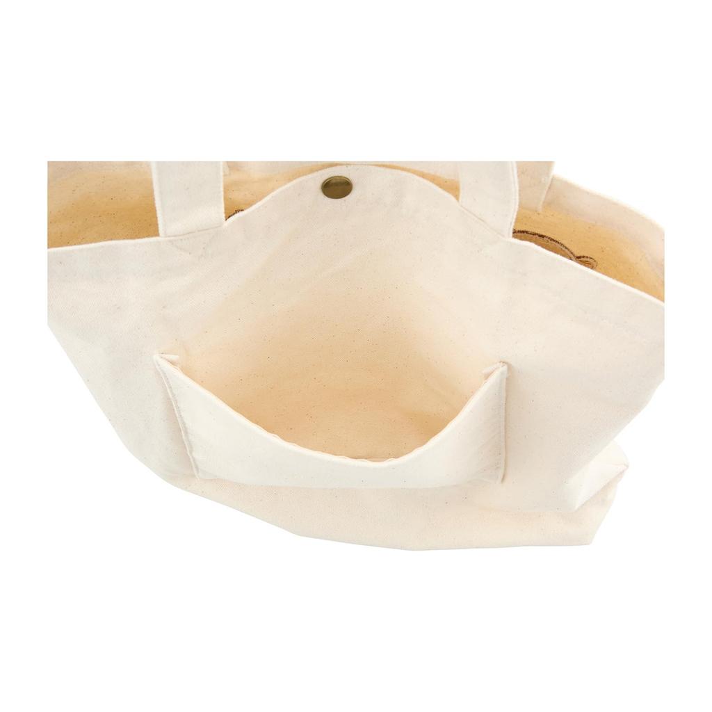 Hapitas Miffy Tote Bag 6009P Miffy B278 Embroidered Beige Flower Wreath