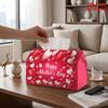 1pc Red Heart-Shaped Tissue Box with Napkin Dispenser - Reusable Suitable for Kitchen, Car & Desktop Storage, Decorative Holder for Tissues, Compact F