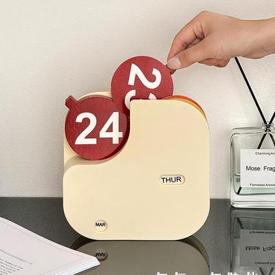 Trendiger ewiger Schreibtischkalender: Dekoratives Mini Kreatives Design für Zuhause oder Wohnzimmer