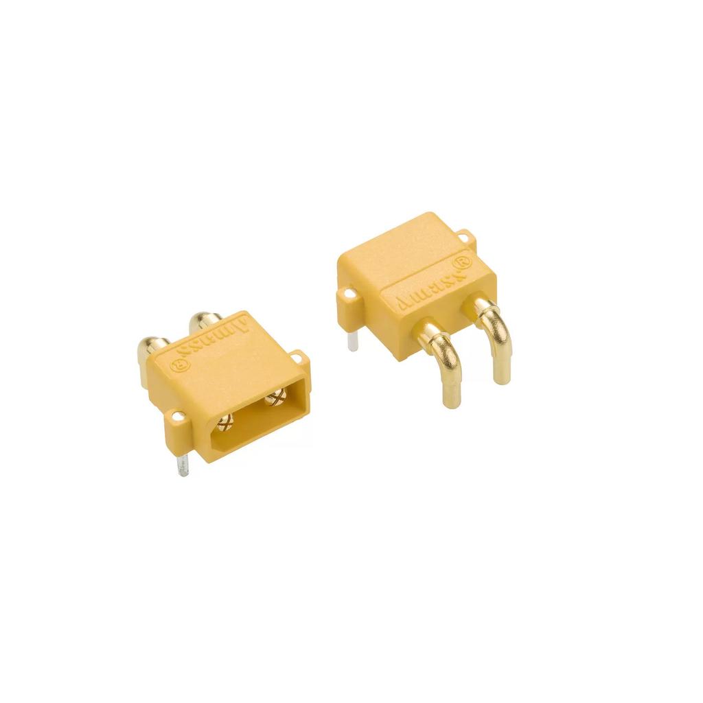 Amass Xt30Pw Pcb Connector - Male And Female Set, 90° Angle, 15A, 500V Dc
