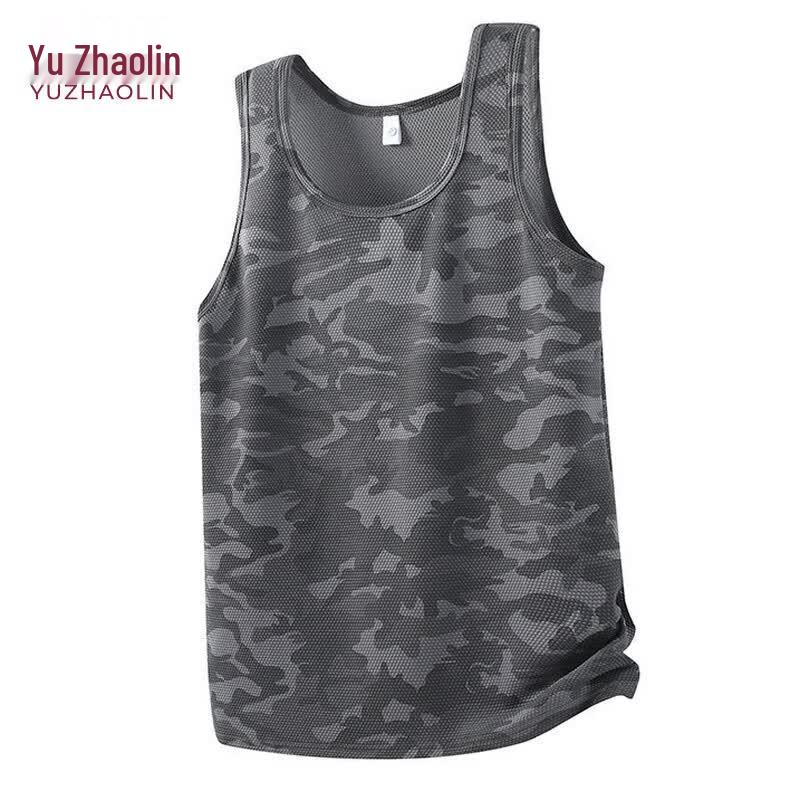 YUZHAOLIN Men s Camouflage Ice Silk Quick-Dry Vest 2XL