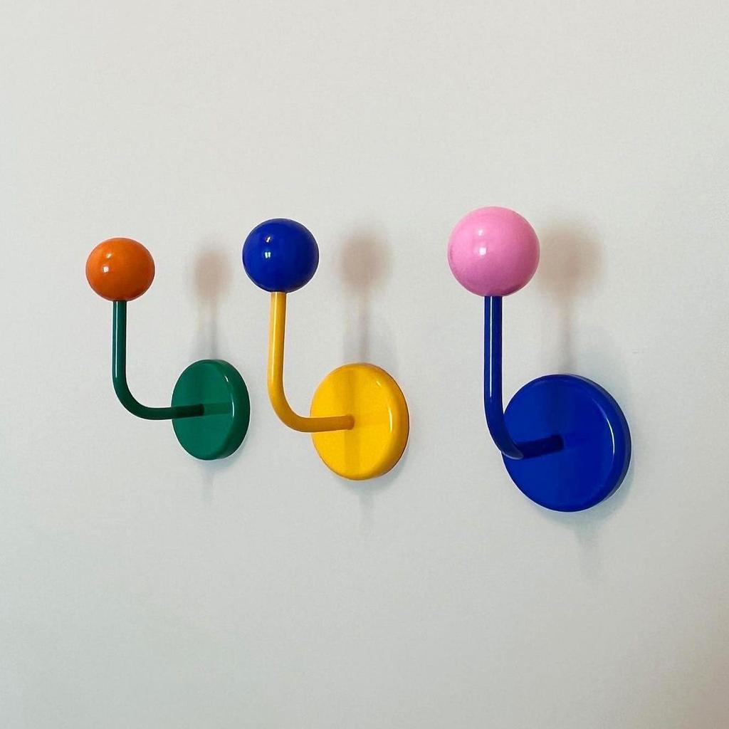 Colorful Magnetic Hooks For Fridge And Refrigerator,No Punch,Decorative Hooks For Kitchen Storage,5mm,Traceless