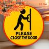 pcxcm(xinch)D Flat Please Close the Door Art Deco Style Metal Tin Signage  Vintage Wall Art Plaque Suitable for Ho