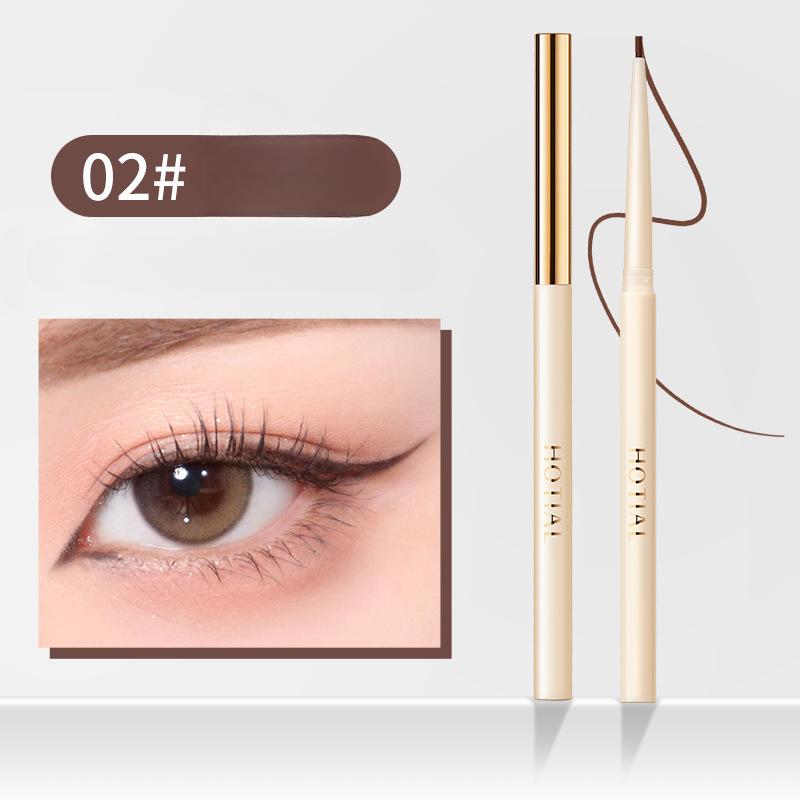 Gel Eyeliner Pen, Smooth Color Development, Silky Smooth and Non-smearing, Waterproof and Sweat-proof Novice Eyeliner Pen