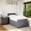 Cadre de lit avec matelas - Maison Exclusive - 90x200 cm - Velours gris foncé - Surmatelas confortable