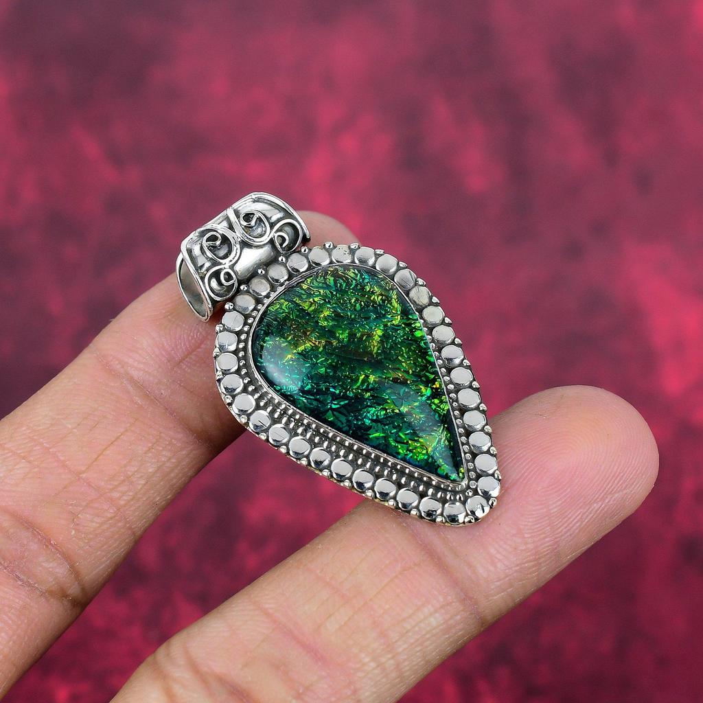Australian Triplet Opal 925 Solid Sterling Silver Pendant, Handmade Gemstone Jewelry Pendant Gift For Birthday