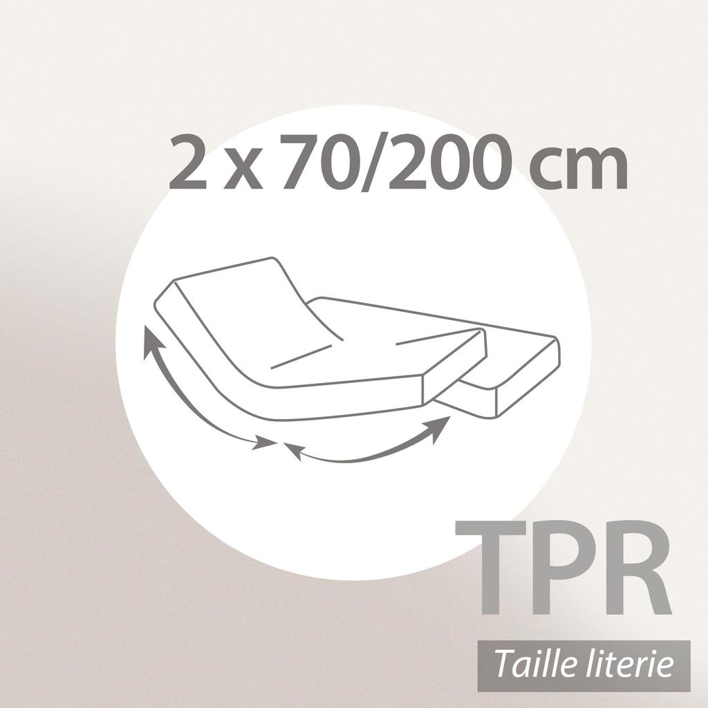 Housse Oreiller Imperméable 80x100 Cm Arnon - 100% Coton, Contrecollé Polyuréthane, Fabriqué En France
