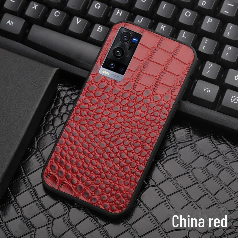 Genuine Leather Full Cover Case for Vivo X90, X80 Pro, X60, and X60 Pro