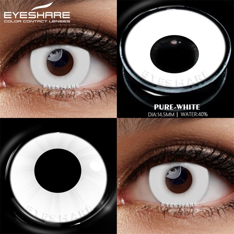Eyeshare 1 Paar farbige Kontaktlinsen für Augen, Anime, Cosplay, farbige Linsen, Halloween, verrückte Linsen, Augenschönheit, Make-up-Linsen