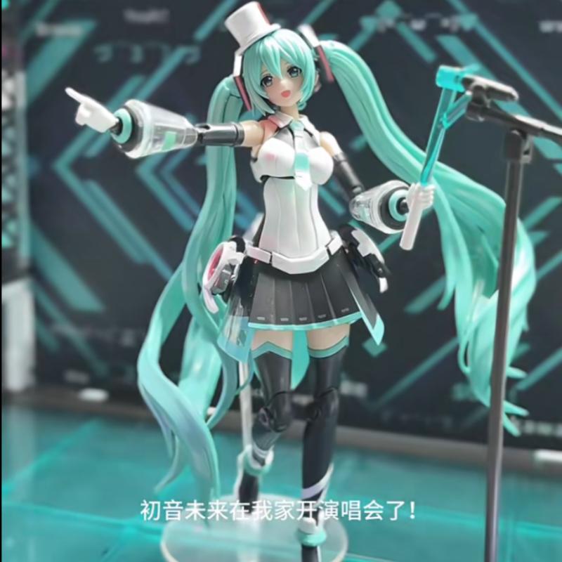 Genuine Hatsune Miku Sing To The Future Action Figure Limited Edition Assembled Model Action Doll With Lights Collect Toy Models