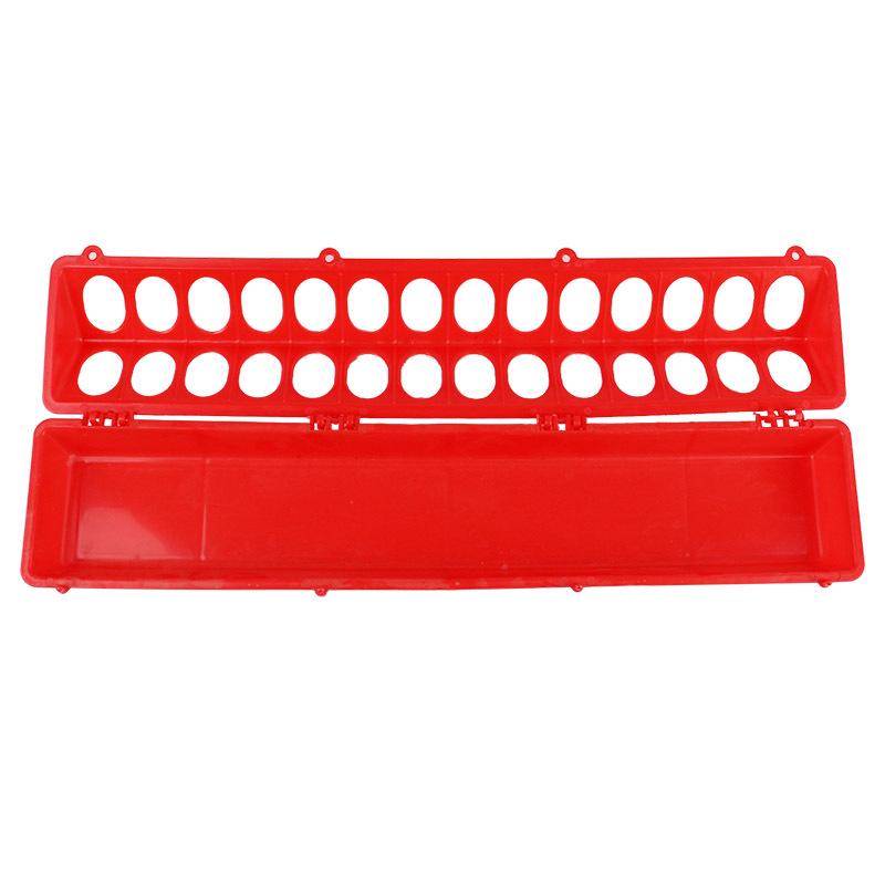 Multi-Hole Poultry Feeder: Chick, Quail, and Pigeon Feeding Trough