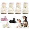 SENMUUP Dog Shoes, Boots, Sandals for Dogs, Lightweight, Breathable Mesh, Antibacterial, Odor-Resistant, Soft and Comfortable, Easy To Put On, Secure