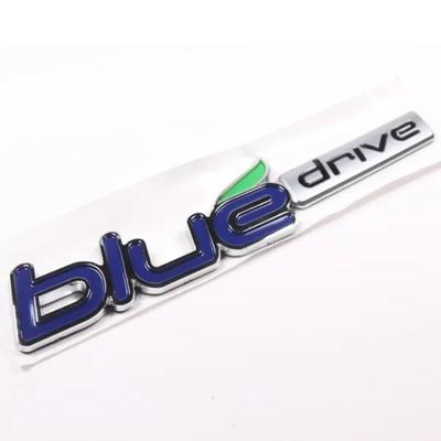 Car Bluedrive Logo ABS Side Tail Trunk Emblem Badge Sticker Fit For H/yundai S/onata H/ybrid