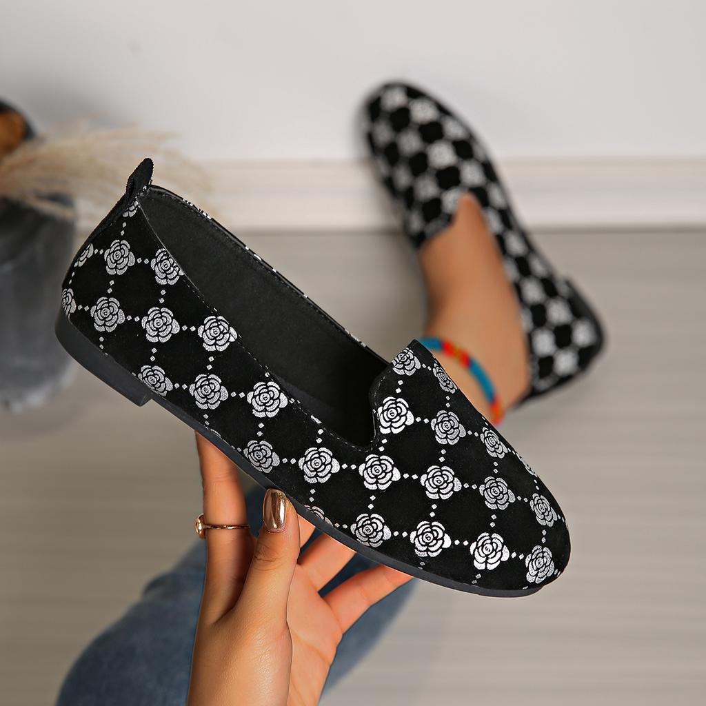 New Flat Shoes Round Head Deep Mouth Cloth Surface Soft Sole Loafers Luxury Designer Shoes Women Zapatos De Mujer