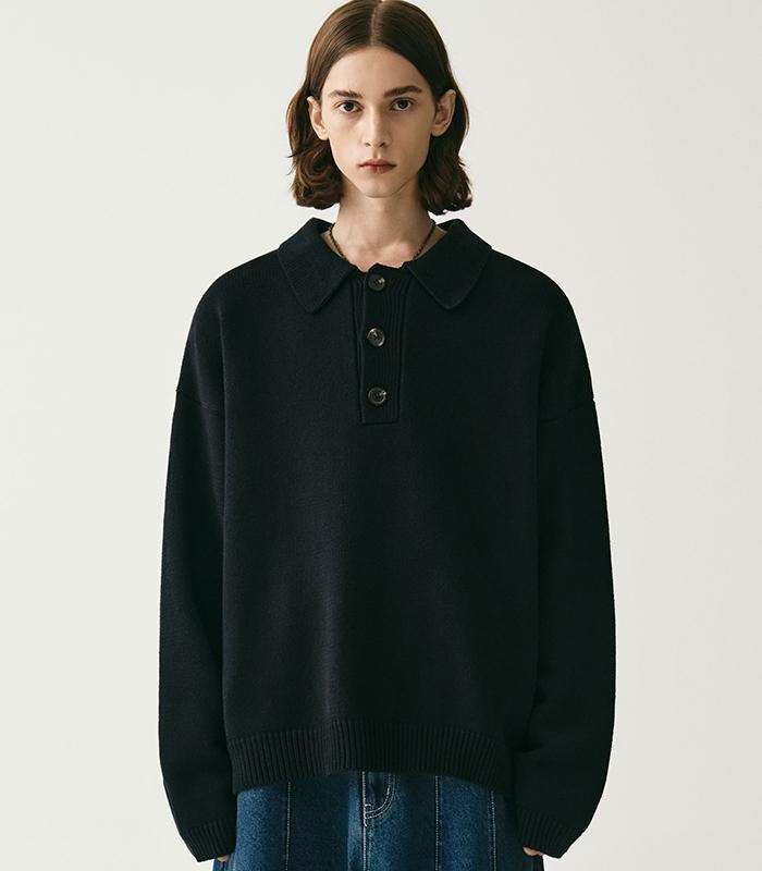 Urban Dress Kamen Collar Knit Black Black/S