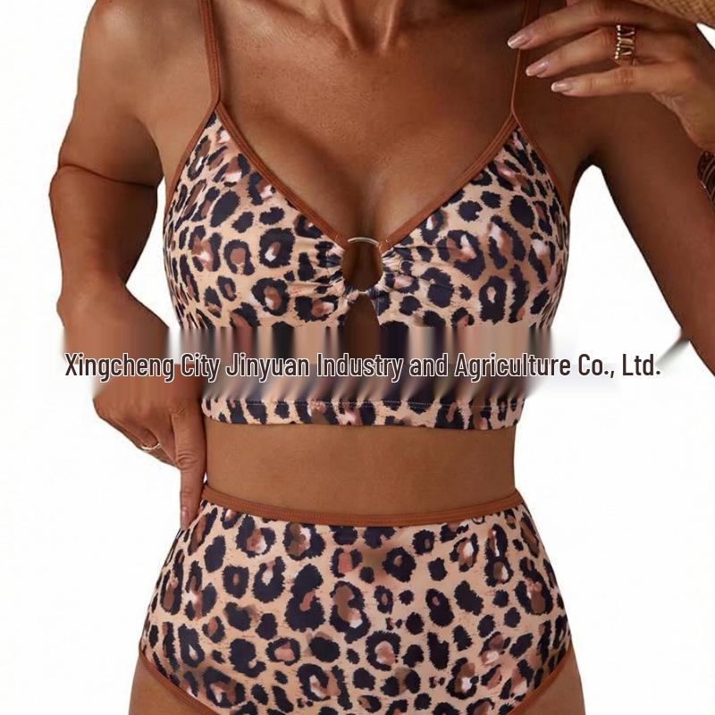 Leopard Print Bikini 2026 - New European & American Style Sexy Swimwear for Women L цветочный/леопардовый