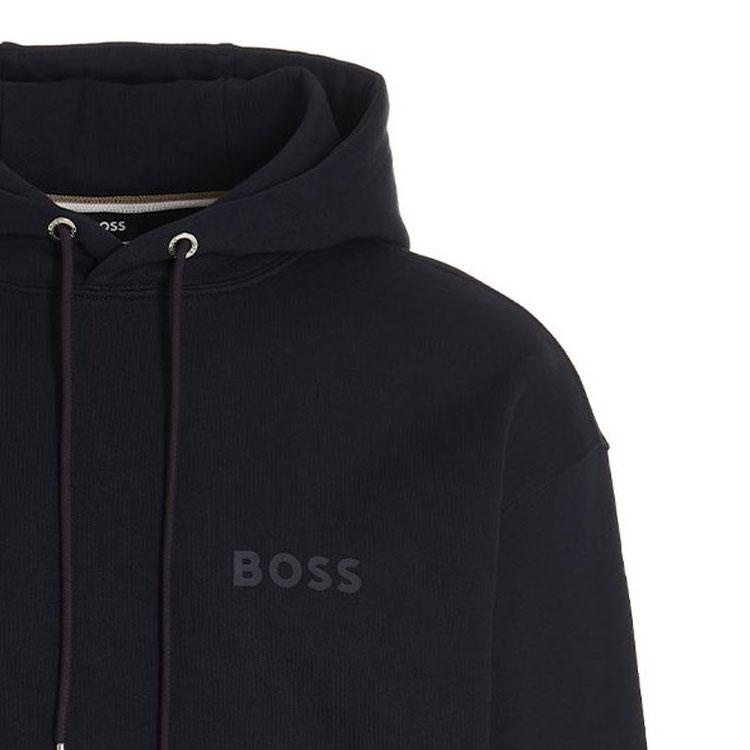 Hugo Boss Logo-Printed Drawstring Hoodie 50472985-404
