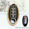 Car 4/5 Buttons Tpu Key Case Cover Shell For Nissan Sentra Leaf Rogue Sunny Versa Patrol X-Trail Qashqai Gt-R Kicks For Infiniti