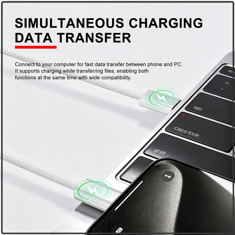 Original Apple Type‑C To Type‑C Charging Cable 1M Braided Stable Power Delivery Durable USB‑C Cord Universal Compatibility For Smartphone Tablet