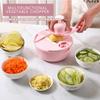 Multifunctional Vegetable Chopper 12 Piece Set Kitchen Household Potato Shredder Radish