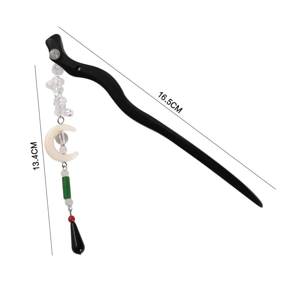 Schwarzes Sandelholz Antike Kopfbedeckung Antiker Stil Haarnadel Chinesischer Stil Kopfschmuck Hanfu Haarstäbchen