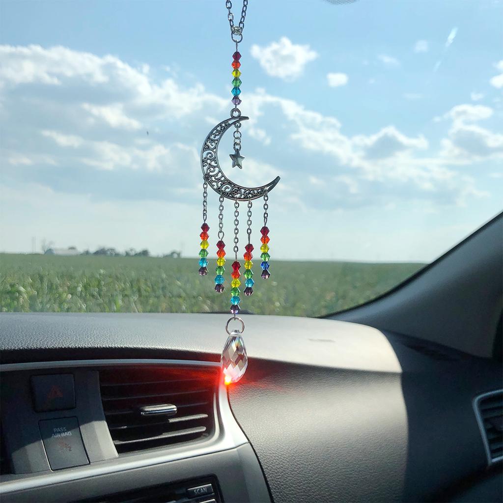 1Pc Crystal Prism Light Catcher, Beaded Prism, Window Decoration, Wedding, Garden, Porch Decoration, Car Decoration, Ideal Gift for Friends