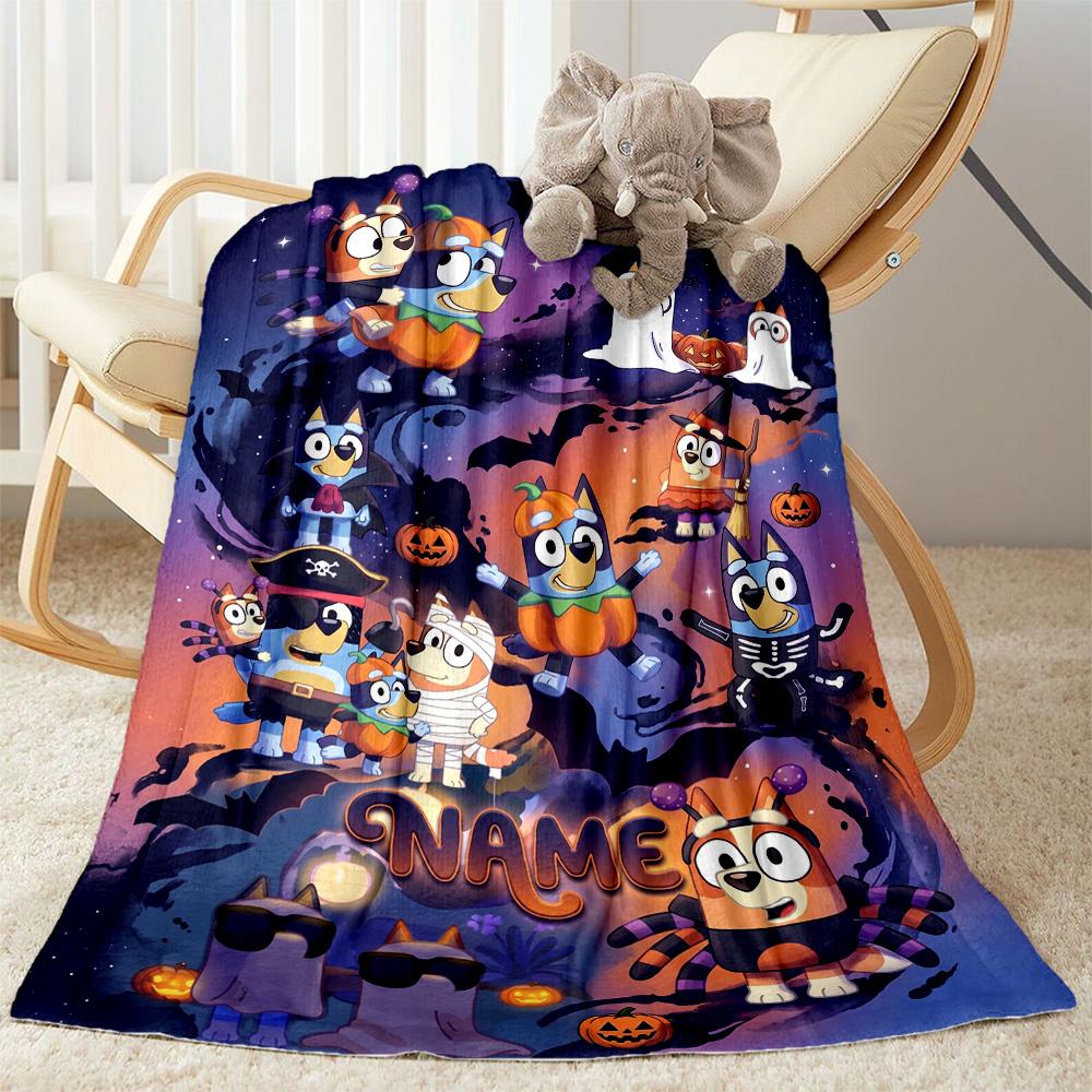Christmas Pals Celebration Personalized Name Blanket Throw Personalized Blanket Durable Comfort Versatile for Bed Office Chair Bedding Couch