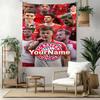 Bayern Munich Custom Your Name Wall Decor Tapestry Art For Pet Memorial Birthdaywedding Party Backdrop Family Gift