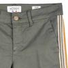 Khaki Slim Pants with Iridescent Patterns Woman HAPPY