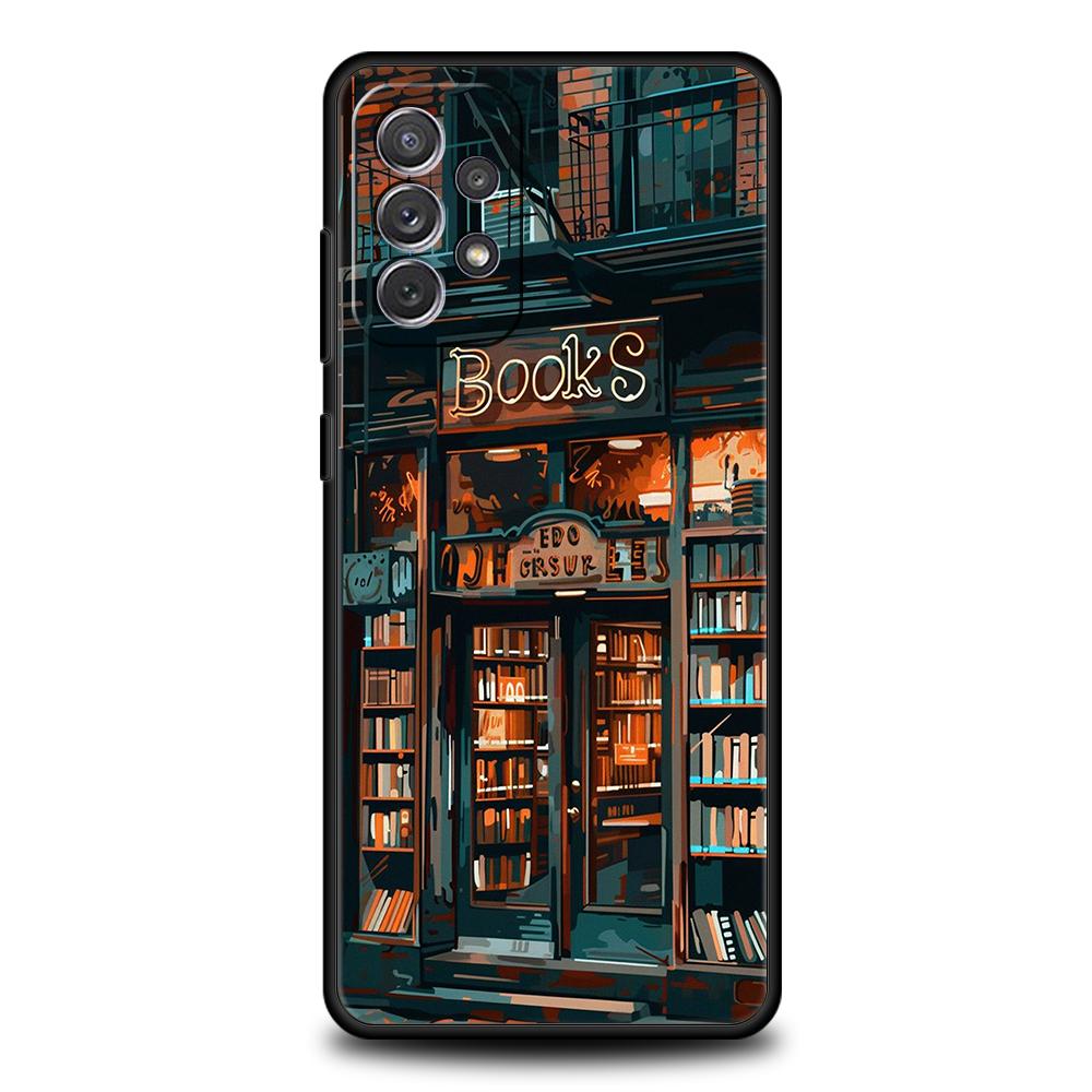 

Read Books illustration Phone Case for Samsung Galaxy A55 A35 A15 A14 A25 A54 A51 A71 A72 A73 A32 A52 A52S A41 5G Silicone Shell Samsung A13 5G