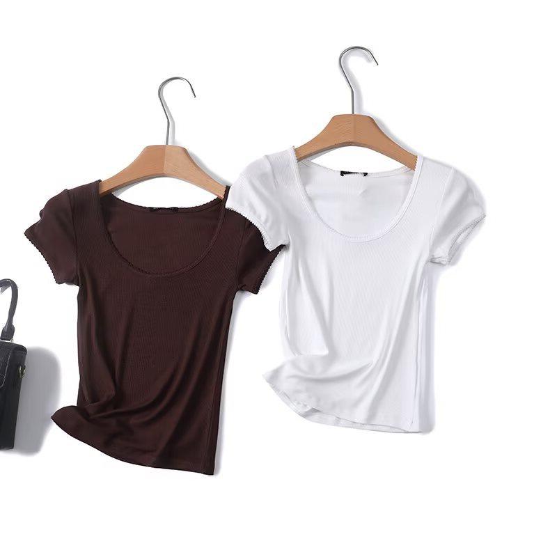 BM&MD&ZA Women's Casual Crew Neck Short Sleeve T-Shirt - Spring/Summer Collection